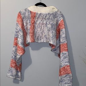 Cropped hoodie sweater